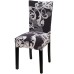 Fuloon Elegant Floral Printed Spandex Stretch Chair Cover | 6 PCS | royal style