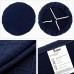 Fuloon Jacquard Stretch Dining Chair Seat Cover with Bands | 6 PCS | Navy blue