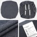 Fuloon Jacquard Stretch Dining Chair Seat Cover with Bands | 6 PCS | Dark Gray