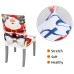 Fuloon  Digital printed elastic chair cover | 4PCS |  gray santa