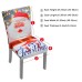 Fuloon  Digital printed elastic chair cover | 4PCS |  gray santa