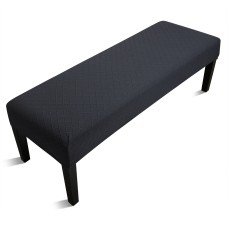 Fuloon Stretch Diamond Textured Box Cushion Bench Slipcover | Machine Washable | Black