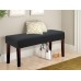 Fuloon Stretch Diamond Textured Box Cushion Bench Slipcover | Machine Washable | Black