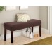 Fuloon Stretch Diamond Textured Box Cushion Bench Slipcover | Machine Washable | Coffee