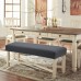 Fuloon Stretch Diamond Textured Box Cushion Bench Slipcover | Machine Washable | Dark Gray