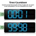 Fuloon 13-inch LED timer wall clock ice blue light