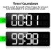 Fuloon 16-inch LED timer wall clock green light