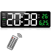 Fuloon 16-inch LED timer wall clock green light