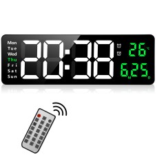 Fuloon 16-inch LED timer wall clock green light