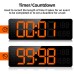 Fuloon 13-inch LED timer wall clock orange light