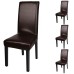 Fuloon Chair Cover PU leather | 6 PCS | Brown