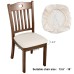 Fuloon chair cover cover regular style PU leather | 6 PCS | Beige