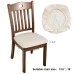 Fuloon chair cover cover regular style PU leather | 4 PCS | Beige