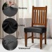 Fuloon chair cover cover PU leather | 4 PCS | Black
