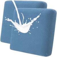 Fuloon seat sofa cushion cover T-shaped polar fleece waterproof coating | 2PCS | Blue