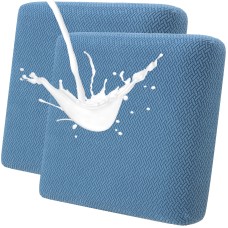 Fuloon seat sofa cushion cover T-shaped polar fleece waterproof coating | 2PCS | Blue