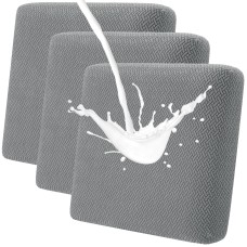 Fuloon seat sofa cushion cover T-shaped polar fleece waterproof coating | 3PCS | Dark Gray