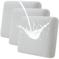 Fuloon seat sofa cushion cover T-shaped polar fleece waterproof coating | 3PCS | Light Gray
