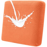 Fuloon seat sofa cushion cover T-shaped polar fleece waterproof coating | 1PCS | Orange 