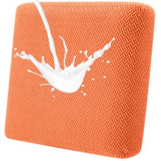 Fuloon seat sofa cushion cover T-shaped polar fleece waterproof coating | 1PCS | Orange 