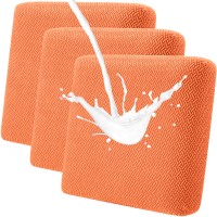 Fuloon seat sofa cushion cover T-shaped polar fleece waterproof coating | 3PCS | Orange 