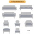 Fuloon Seat Covers Stretch Sofa Seat Cover Furniture Protector Couch Cushion Covers | 1 PCS | Grey