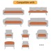 Fuloon Seat Covers Stretch Sofa Seat Cover Furniture Protector Couch Cushion Covers | 1 PCS | Light Brown