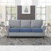 Fuloon sofa cushion cover jacquard | 3PCS | Blue