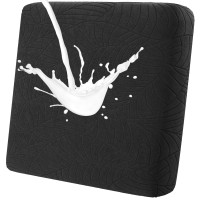 Fuloon sofa cushion cover Jacquard leaf waterproof coating | 1PCS | Black