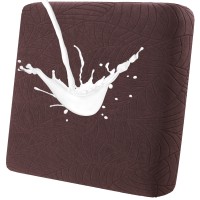 Fuloon sofa cushion cover Jacquard leaf waterproof coating | 1PCS | Coffee
