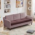Fuloon sofa cushion cover Jacquard leaf waterproof coating | 3PCS | Coffee
