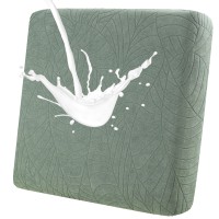 Fuloon sofa cushion cover Jacquard leaf waterproof coating | 1PCS | Matcha green