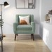 Fuloon sofa cushion cover Jacquard leaf waterproof coating | 1PCS | Matcha green