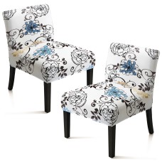 Fuloon Fat chair cover  | 2 PCS | wealth and flowers blooming 