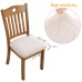 Fuloon jacquard leaves Chair Seat Cover | 4 PCS | Beige