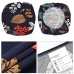 Fuloon Floral Printed Stretch Dining Chair Seat Cover | 4 PCS | Leafy 