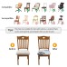Fuloon Floral Printed Stretch Dining Chair Seat Cover | 4 PCS | Autumn leaves
