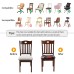 Fuloon Floral Printed Stretch Dining Chair Seat Cover | 6 PCS | flowers blooming