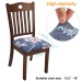 Fuloon Floral Printed Stretch Dining Chair Seat Cover | 6 PCS | flowers blooming