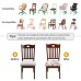 Fuloon Floral Printed Stretch Dining Chair Seat Cover | 6 PCS | Wealth and flowers bloom