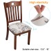 Fuloon Floral Printed Stretch Dining Chair Seat Cover | 4 PCS | Wealth and flowers bloom