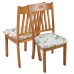 Fuloon Floral Printed Stretch Dining Chair Seat Cover | 4 PCS | European and American style
