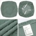 Fuloon jacquard leaves Chair Seat Cover | 6 PCS | Matcha green