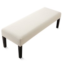 Fuloon  T type polar fleece Bench Chair Cover  | Beige