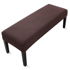 Fuloon  T type polar fleece Bench Chair Cover | Coffee