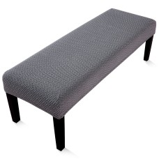 Fuloon  T type polar fleece Bench Chair Cover | Dark Gray