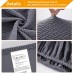 Fuloon  T type polar fleece Bench Chair Cover | Dark Gray