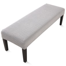 Fuloon  T type polar fleece Bench Chair Cover | Light Gray