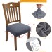 Fuloon Premium Jacquard Stretch Dining Chair Seat Cover | 4 PCS | grey
