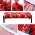 Fuloon Printed Bench Chair Cover Christmas